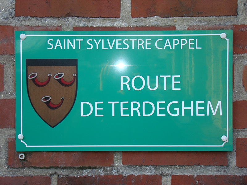 plaque de rue saint sylvestre cappel