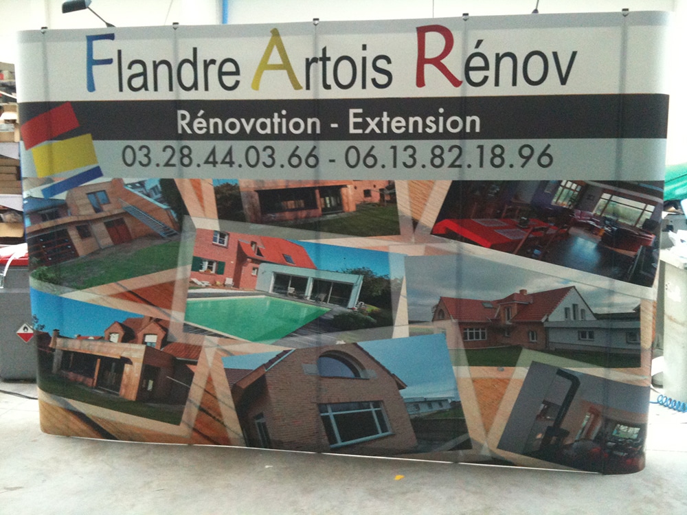 stand parapluie faux mur rénovation extension hazebrouck