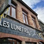 enseigne lunetterie avec caisson les lunettes de sophie