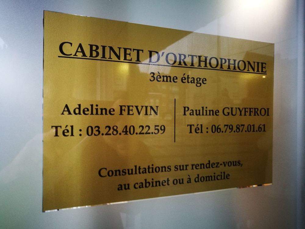plaque de cabinet d'orthophoniste
