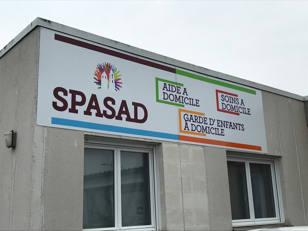 enseigne panneau plat imprimé spasad