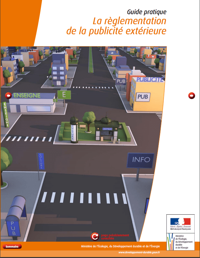 réglementations enseigne extérieure gouvernement france